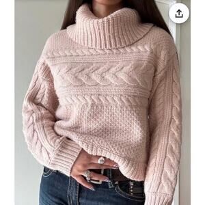 ELIE BY ELIE TAHARI high neck Minimalist sweater white sand  small